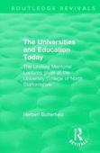 Routledge Revivals: The Universities And Education Today (1962)