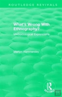 Bertrand.pt - Routledge Revivals: What'S Wrong With Ethnography? (1992)