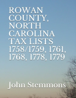 Bertrand.pt - Rowan County, North Carolina Tax Lists 1758/1759, 1761, 1768, 1778, 1779
