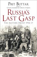 Russia'S Last Gasp