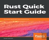 Rust Quick Start Guide
