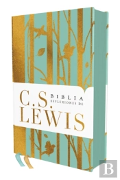 Rvr, Biblia Reflexiones De C. S. Lewis,  Interior A Dos Colores, Tapa Dura, Turquesa, Comfort Print