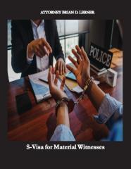S-Visa For Material Witnesses