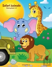 Safari Animals Coloring Book 1 & 2