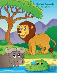 Safari Animals Coloring Book 2