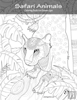 Bertrand.pt - Safari Animals Coloring Book For Grown-Ups 1