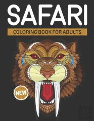 Safari Coloring Book For Adults