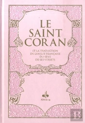 Saint Coran (14 X 19 Cm) - Bilingue (Fr/Ar) - Couverture Daim Rose Claire