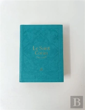 Saint Coran - Bilingue (Arabe,Francais) - Poche (10x14) - Vert Clair - Dorure