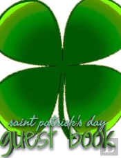 Saint Patrick'S Day  Shamrock  Blank  Guest Book
