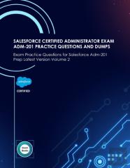 Salesforce Certified Administrator Exam Adm-201 Practice Questions And Dumps