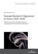 Samuel Beckett'S Signature In Years 1929â€“1938