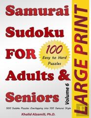Samurai Sudoku For Adults & Seniors