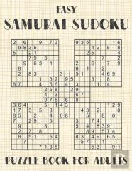 Samurai Sudoku Puzzle Book For Adults - Easy