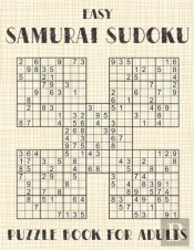 Samurai Sudoku Puzzle Book For Adults - Easy