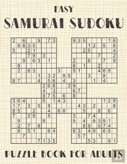 Bertrand.pt - Samurai Sudoku Puzzle Book For Adults - Easy