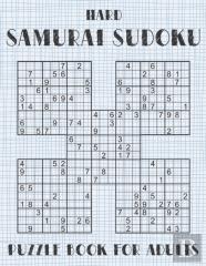 Samurai Sudoku Puzzle Book For Adults - Hard