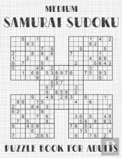 Samurai Sudoku Puzzle Book For Adults - Medium