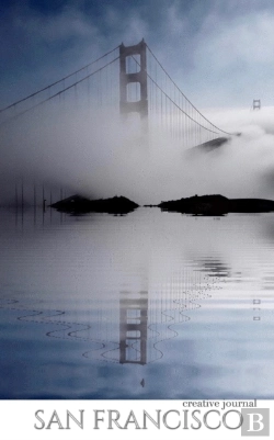 Bertrand.pt - San Francisco Stunning Golden Gate Bridge Reflections   Blank  White Page Creative Journal