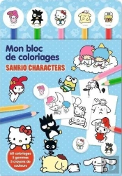 Sanrio Characters - Bloc Coloriage Crayon Gomme