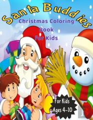 Santa Buddies Chrismas Coloring Book For Kids