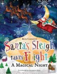 Santa'S Sleigh Takes Flight! A Magical Night.