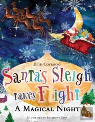 Santa'S Sleigh Takes Flight! A Magical Night.
