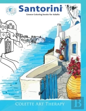 Santorini Greece Coloring Books For Adul