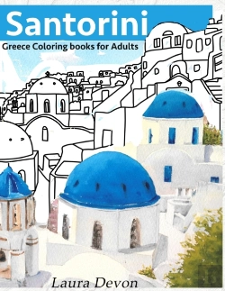 Bertrand.pt - Santorini Greece Coloring Books For Adults