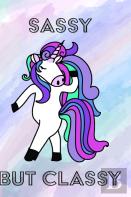 Sassy But Classy - Blank Rainbow Lined Notebook