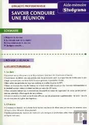 Savoir Conduire Une Réunion