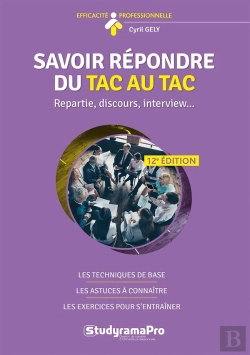 Bertrand.pt - Savoir Repondre Du Tac Au Tac 2 Edt