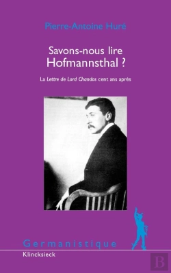 Bertrand.pt - Savons-Nous Lire Hofmannsthal ? : La Lettre De Lord Chandos Cent Ans Après