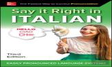 Say It Right In Italian, Third Edition