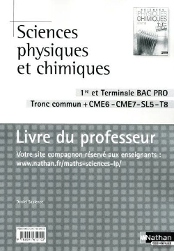 Bertrand.pt - Sc Physiques Chimiques 1e/Terminale Bac Pro (Pochette) Cme6/Cme7/Sl5/T8 Professeur 2010