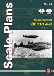Scale Plans No44 Messerschmitt Bf 110a-D