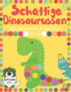Bertrand.pt - Schattige Dinosaurussen Dot Markers Activity Book Leeftijden 3-5
