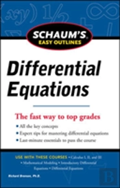 Schaum'S Easy Outline Of Differential Equations, Revised Edition