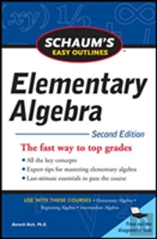 Schaum'S Easy Outline Of Elementary Algebra, Second Edition