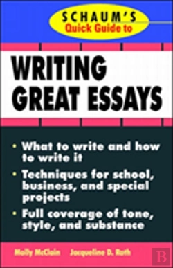 Bertrand.pt - Schaum'S Quick Guide To Writing Great Essays