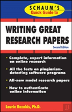 Bertrand.pt - Schaum'S Quick Guide To Writing Great Research Papers