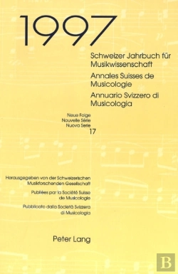 Bertrand.pt - Schweizer Jahrbuch Fuer Musikwissenschaft- Annales Suisses De Musicologie- Annuario Svizzero Di Musicologia