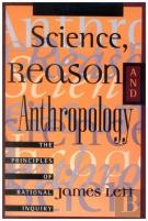 Science, Reason And Anthropology