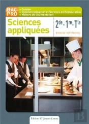 Sciences Appliquee 2e/1e/Terminalebac Pro 3 Ans Cuisine Eleve