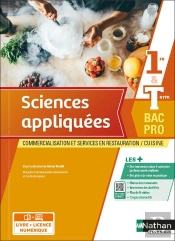 Sciences Appliquées : 1re/Terminale : Bac Pro Cuisine : Csr : Livre + Licence Élève (Édition 2022)