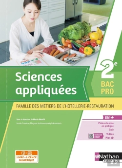 Bertrand.pt - Sciences Appliquées 2e Bac Pro Métiers De L'Hôtellerie-Restauration : Livre + Licence Élève (Édition 2021)