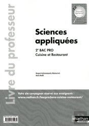 Sciences Appliquees 2eme Bac Pro Cuisine Et Restaurant - Professeur 2011