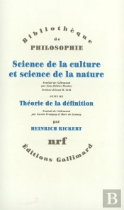 Sciences De La Culture Et Sciences De La Nature ; Théorie De La Définition