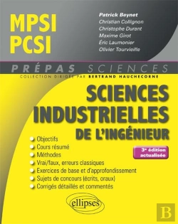 Bertrand.pt - Sciences Indistruelles De L'Ingegnieur Mpsi-Pcsi 3eme Edition Actualisee