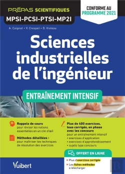 Bertrand.pt - Sciences Industrielles De L'Ingénieur Mpsi-Pcsi-Ptsi-Mp2i : Entraînement Intensif ; Conforme Au Nouveau Programme 2021